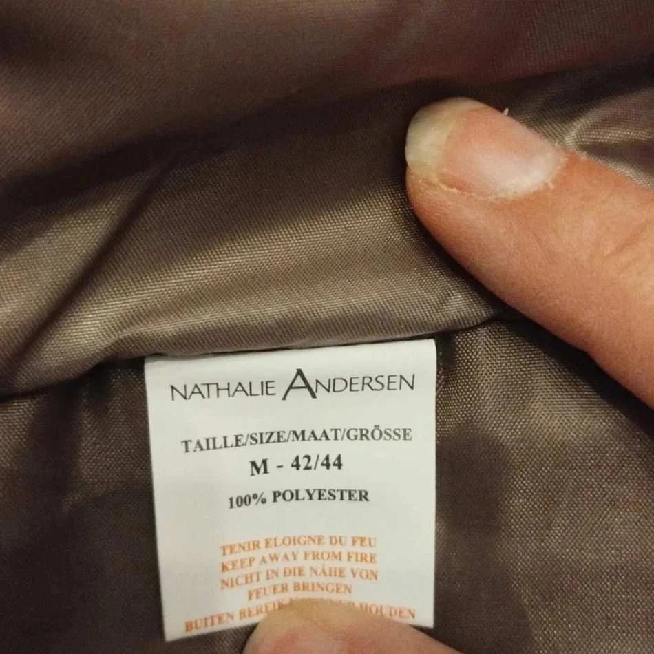Parka acolchoada forrada de cetim marrom, Nathalie Anderson, T42/44 – photo 8